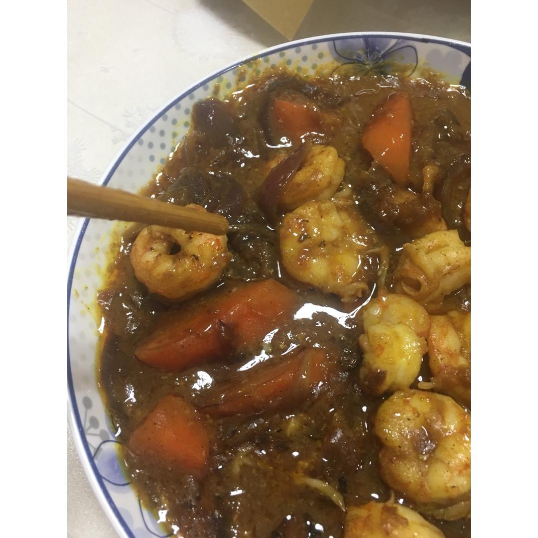 泰式咖喱虾