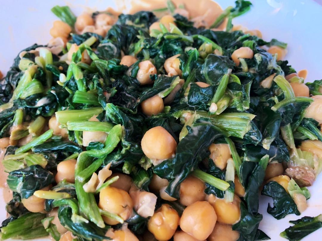 菠菜鹰嘴豆温沙拉 【冬天也可以愉快吃的沙拉】