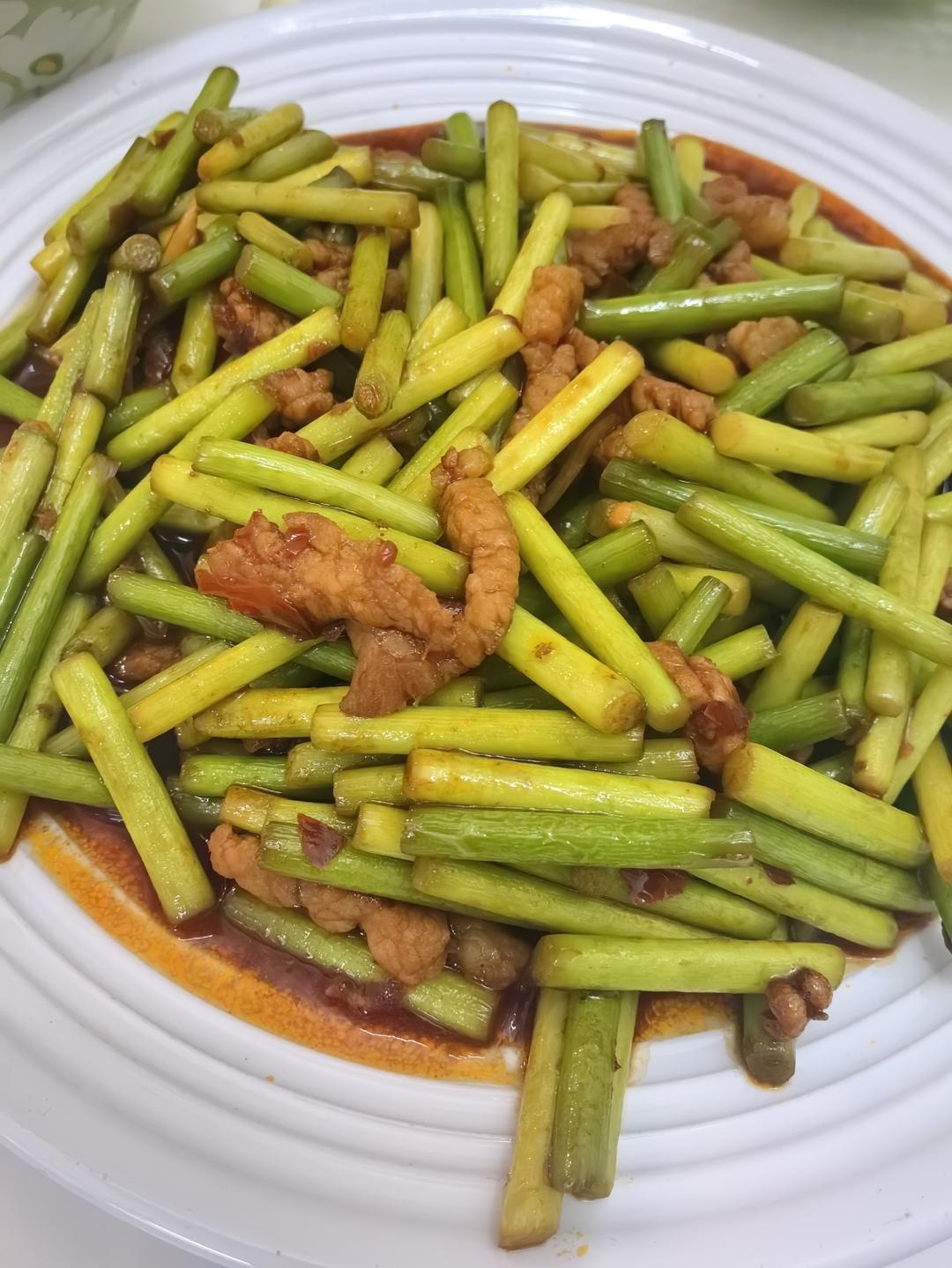 蒜薹炒肉丝