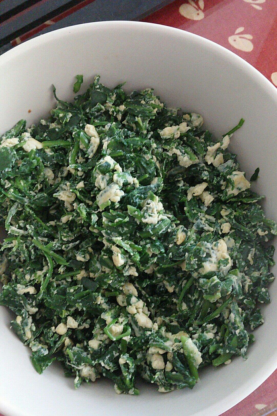 荠菜炒鸡蛋