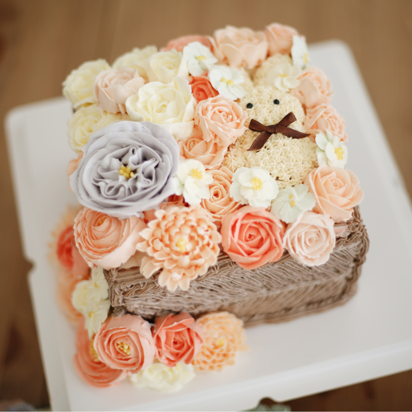 奶油霜蛋糕成型记