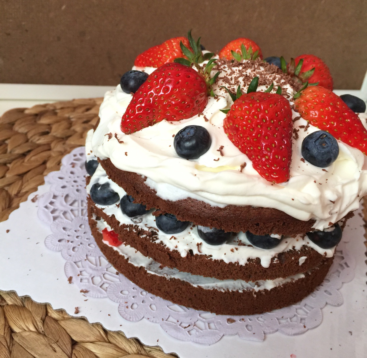 裸蛋糕之奶油巧克力戚风