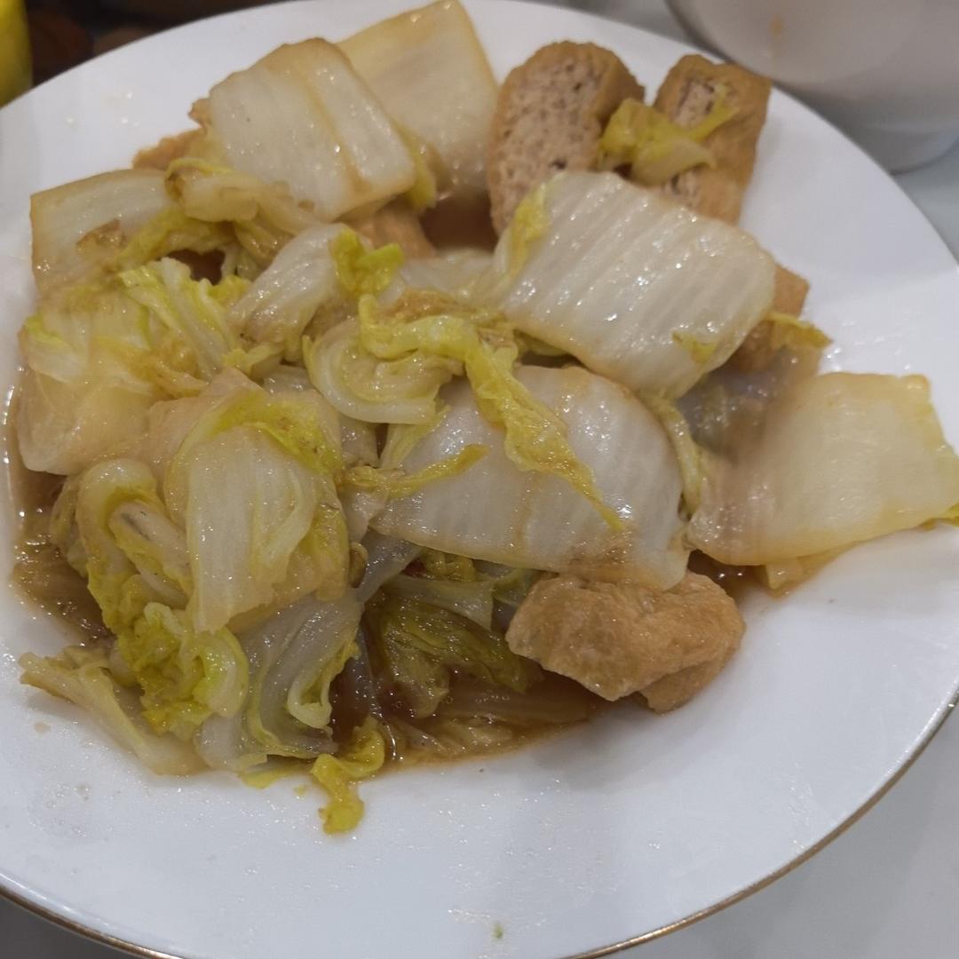 好吃到连汤汁都不剩的白菜焖豆泡，给肉都不换
