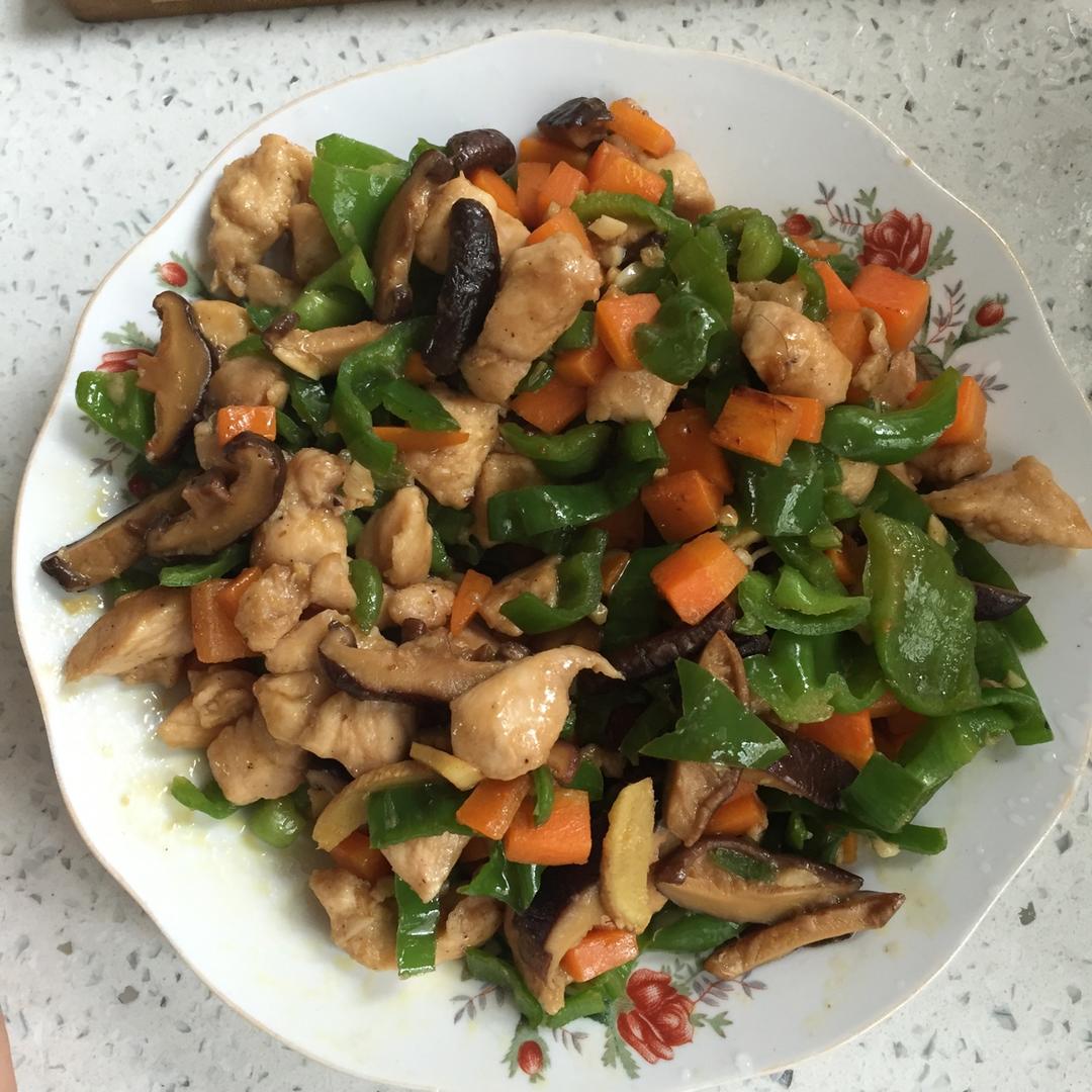 青椒鸡肉胡萝卜