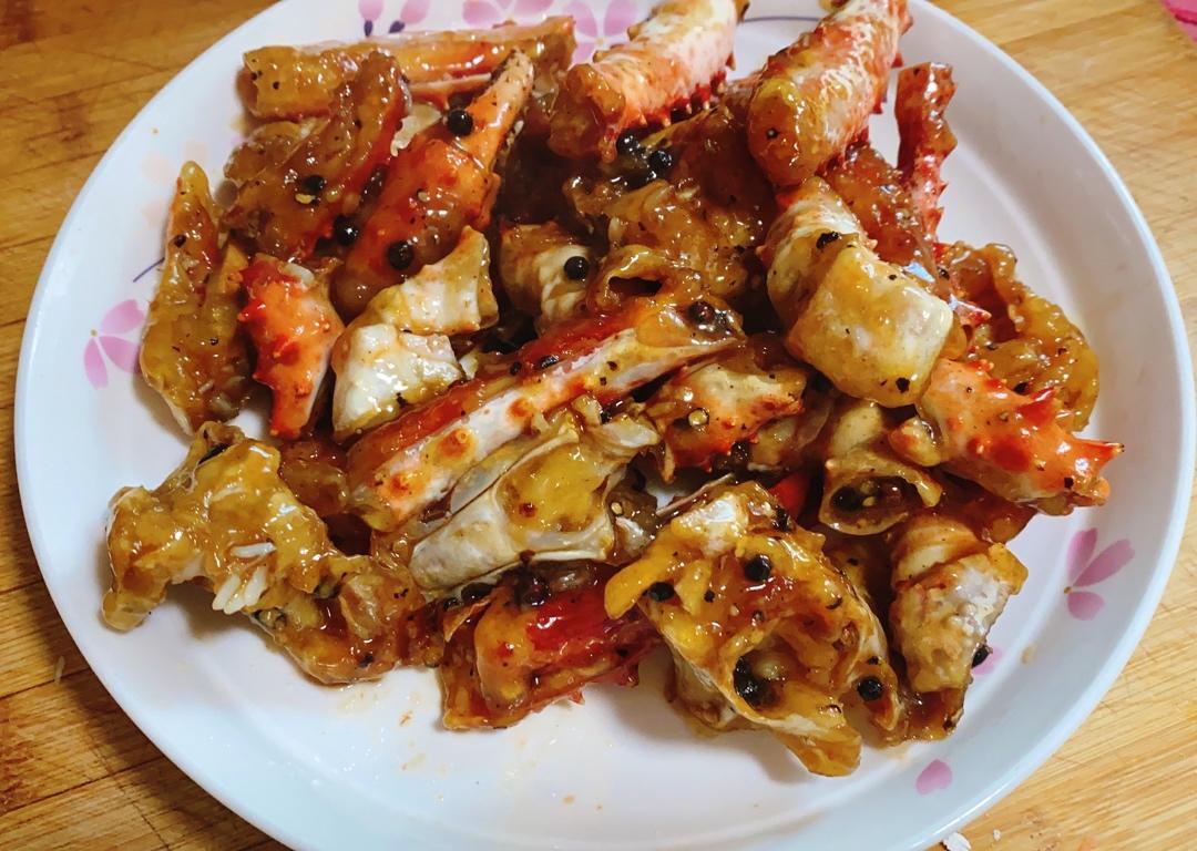 无敌了！黑胡椒帝王蟹