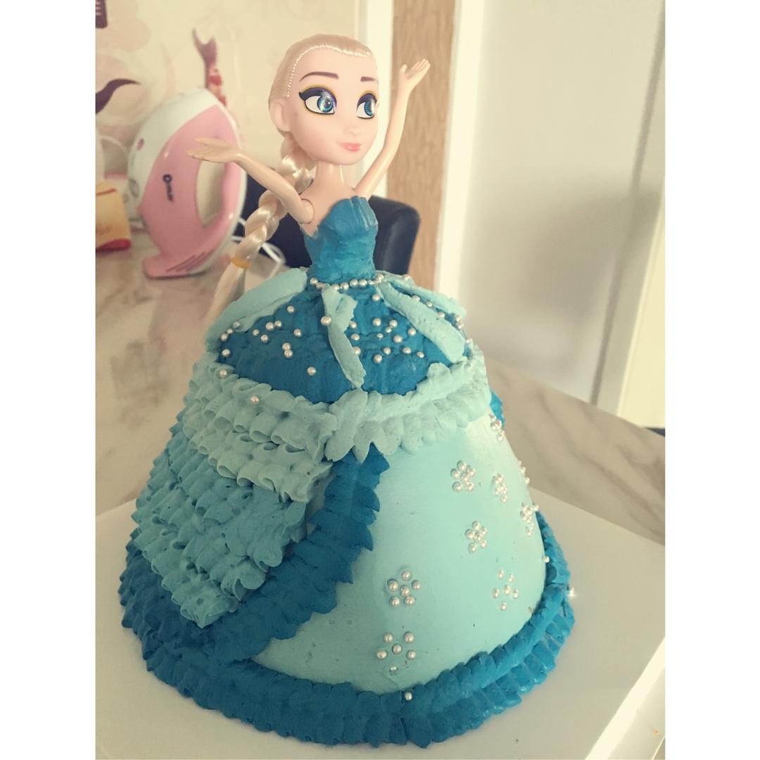 小清新公主芭比蛋糕（六寸）