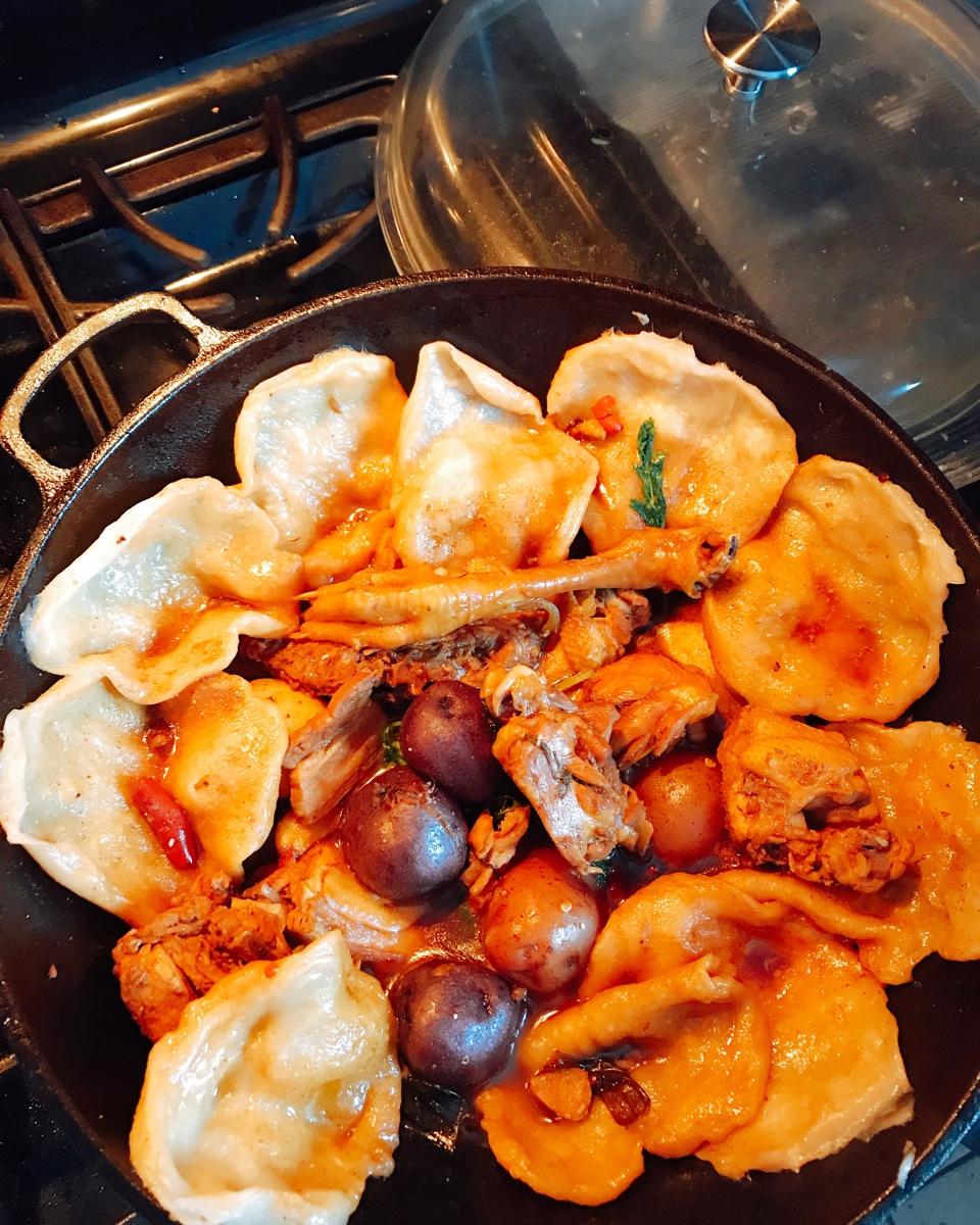 地锅鸡+自制红油【曼食慢语】