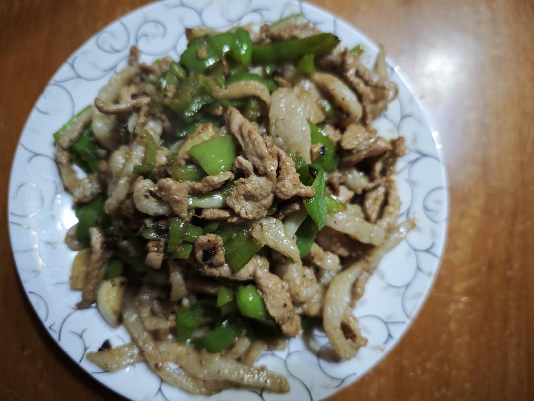 ‼️好吃到舔盘的青椒肉丝盖浇饭