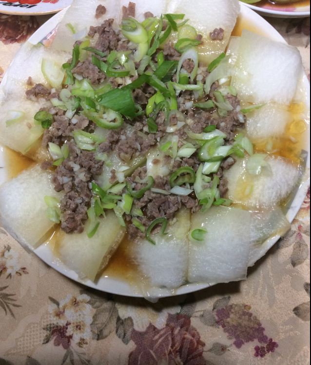肉末蒸冬瓜