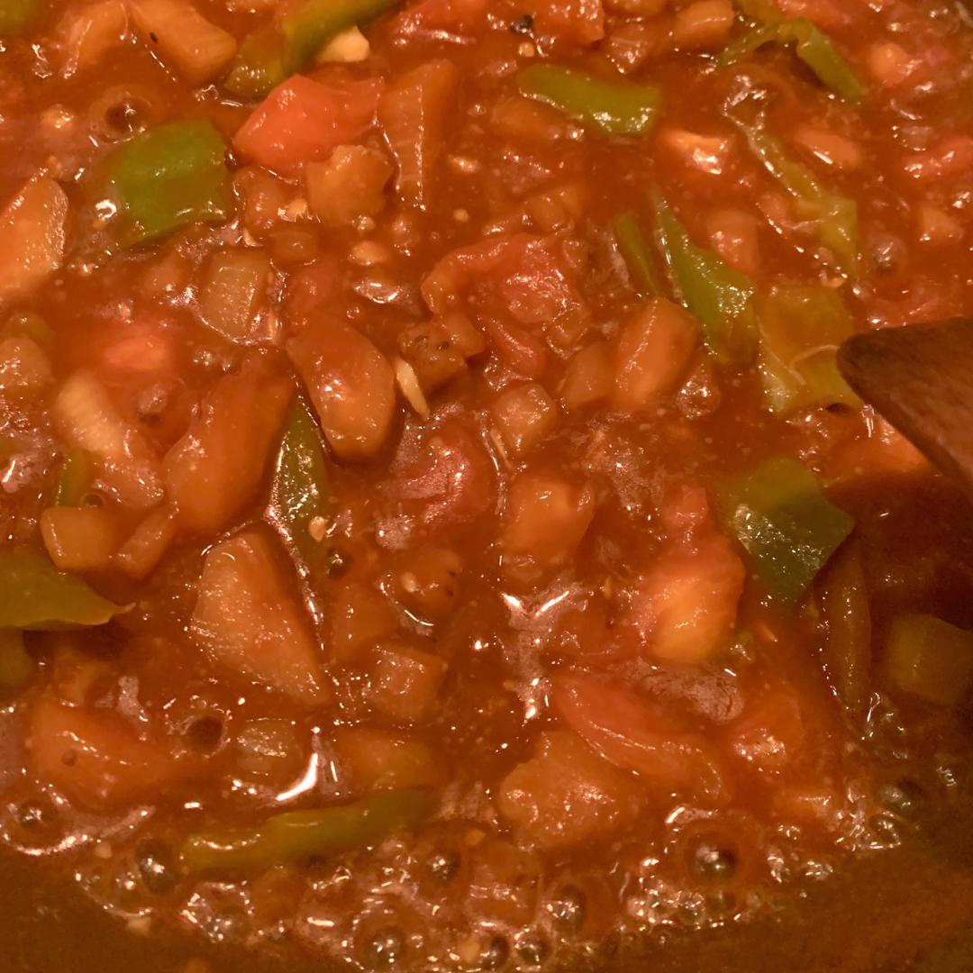 5分钟快手下饭菜#番茄炒茄子🍅番茄家族