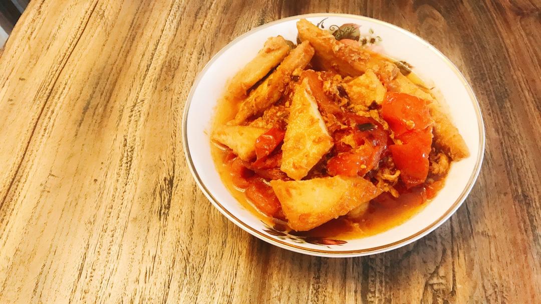 西红柿烧豆腐