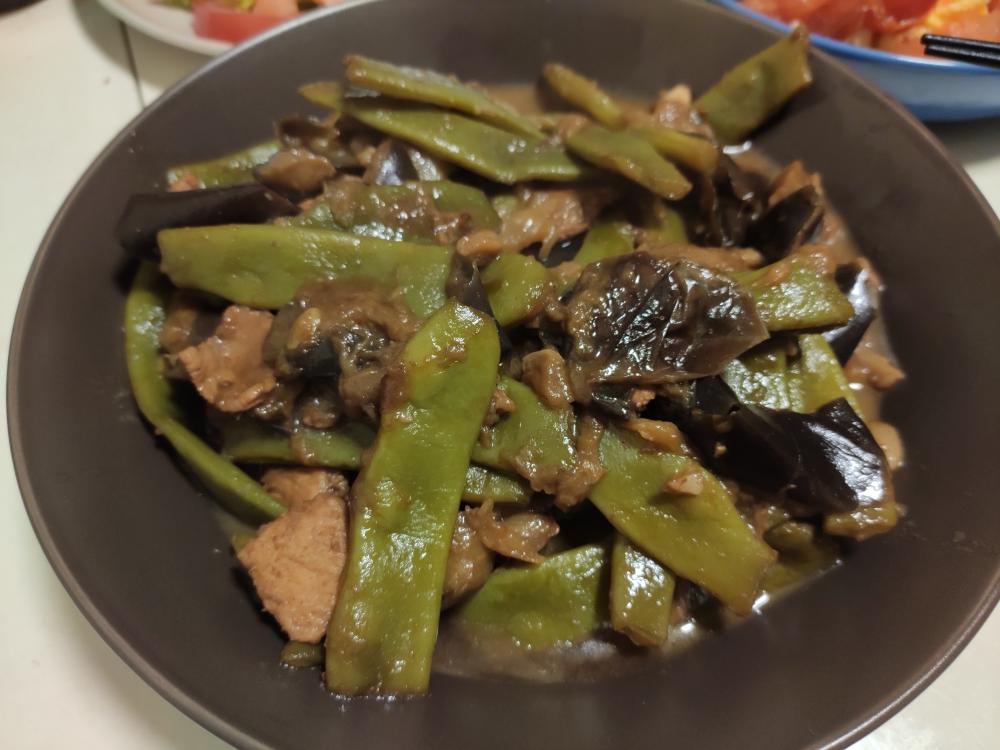 茄子炖豆角
