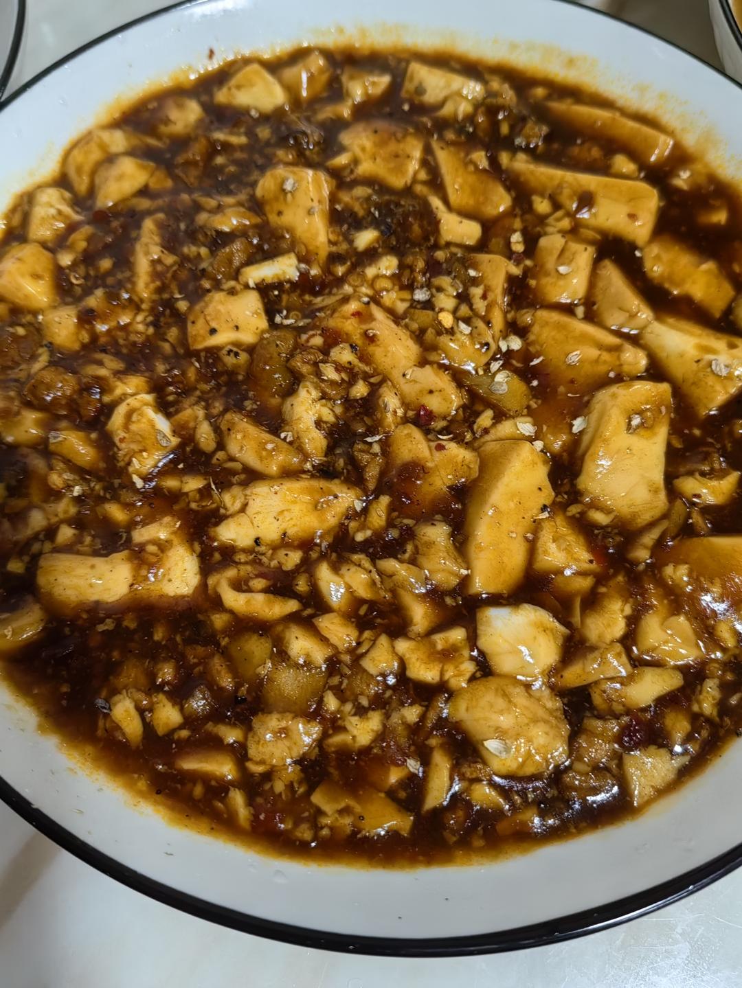 〈麻婆豆腐〉，内酯豆腐版。欣小厨 😉
