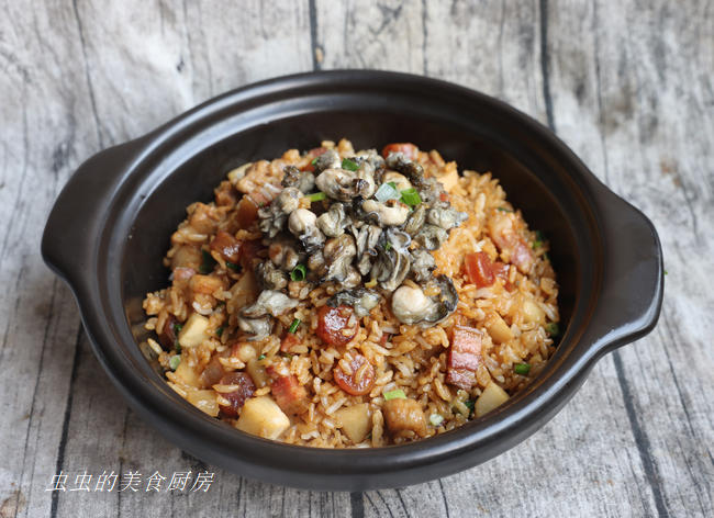 蚝仔腊味芋头饭的做法