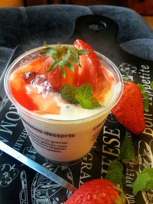 意式水果酸奶冻的做法 步骤11