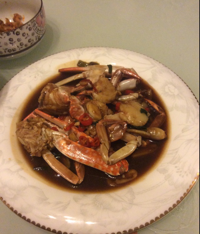 姜葱炒肉蟹