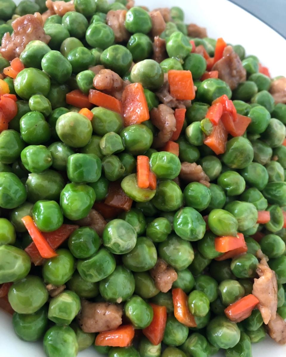豌豆炒肉末
