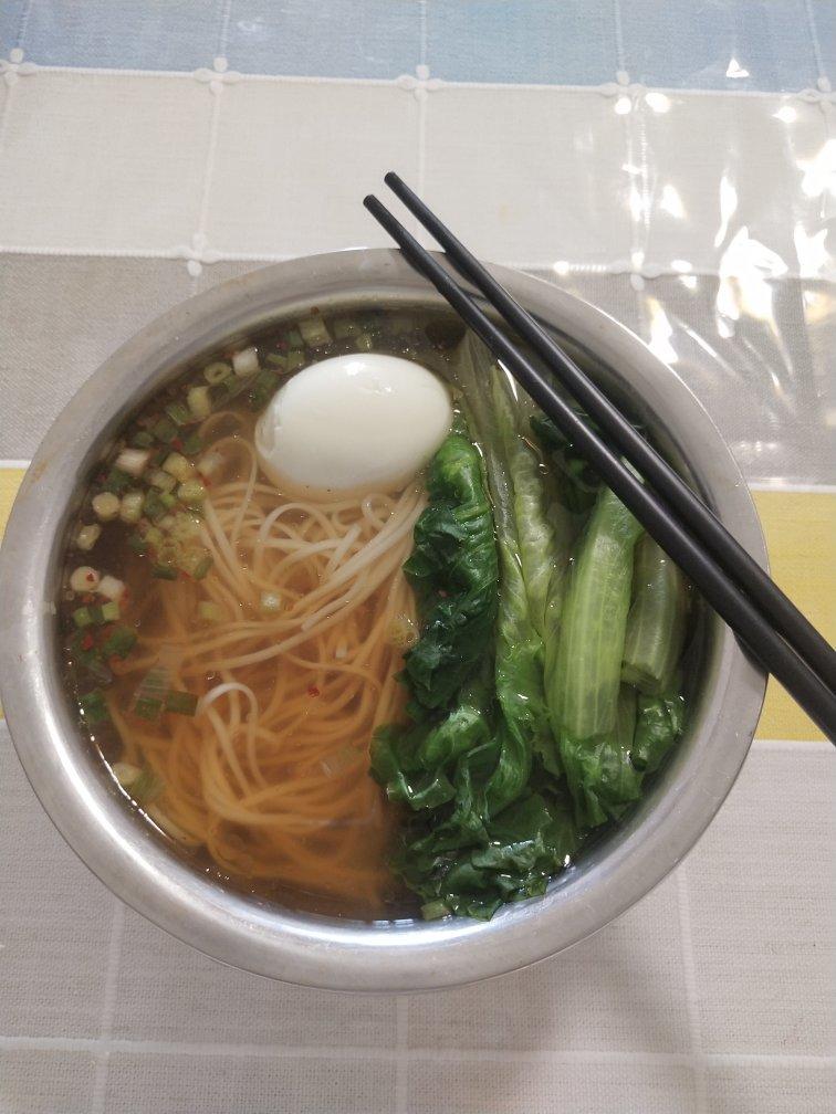 快手早餐-酱汤面，汤都喝光