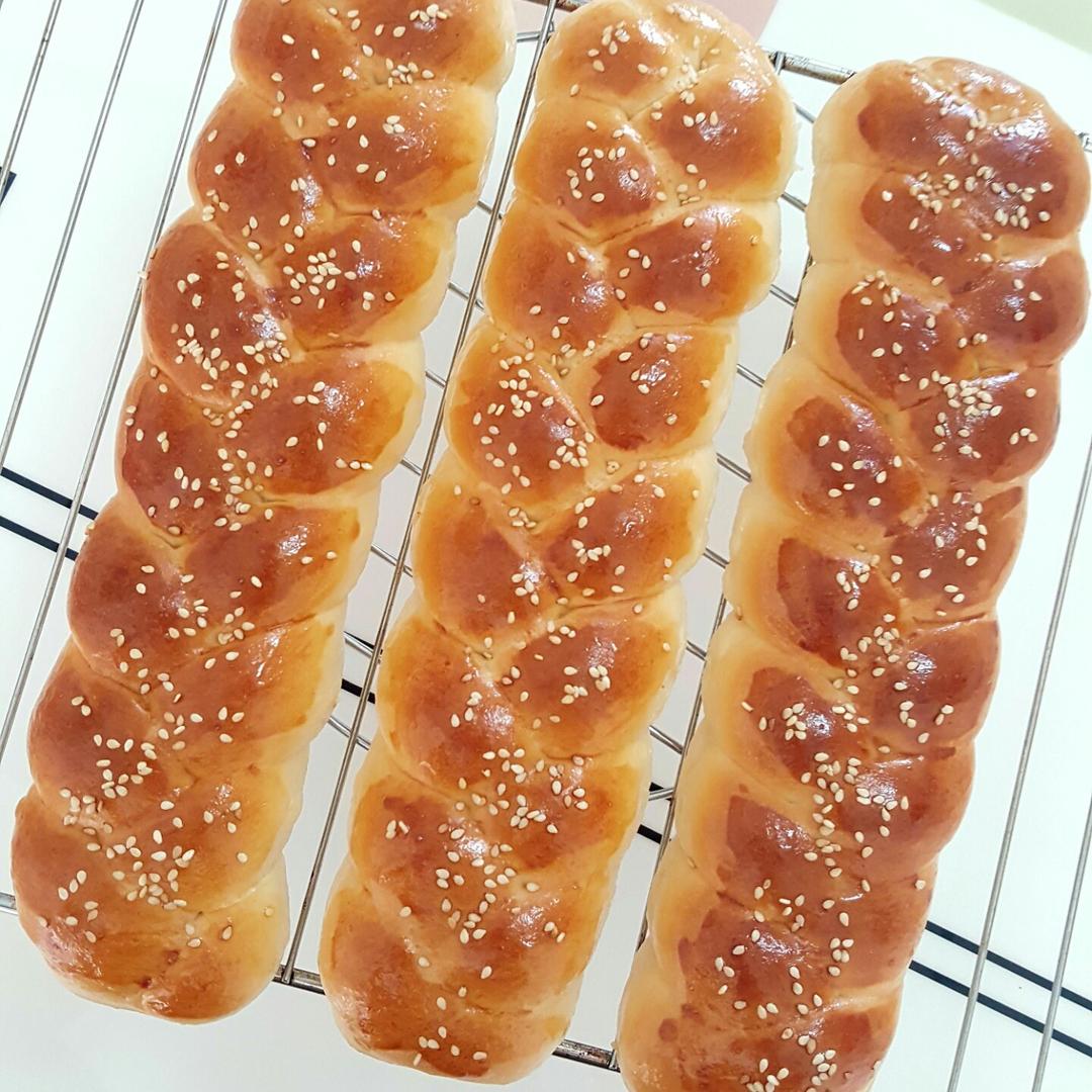 酸奶辫子面包（一次发酵）