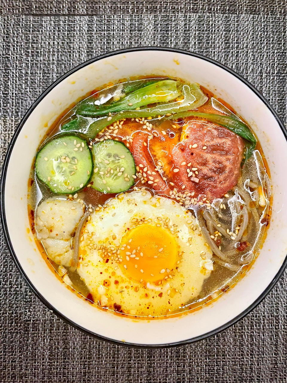 减脂酸汤荞麦面