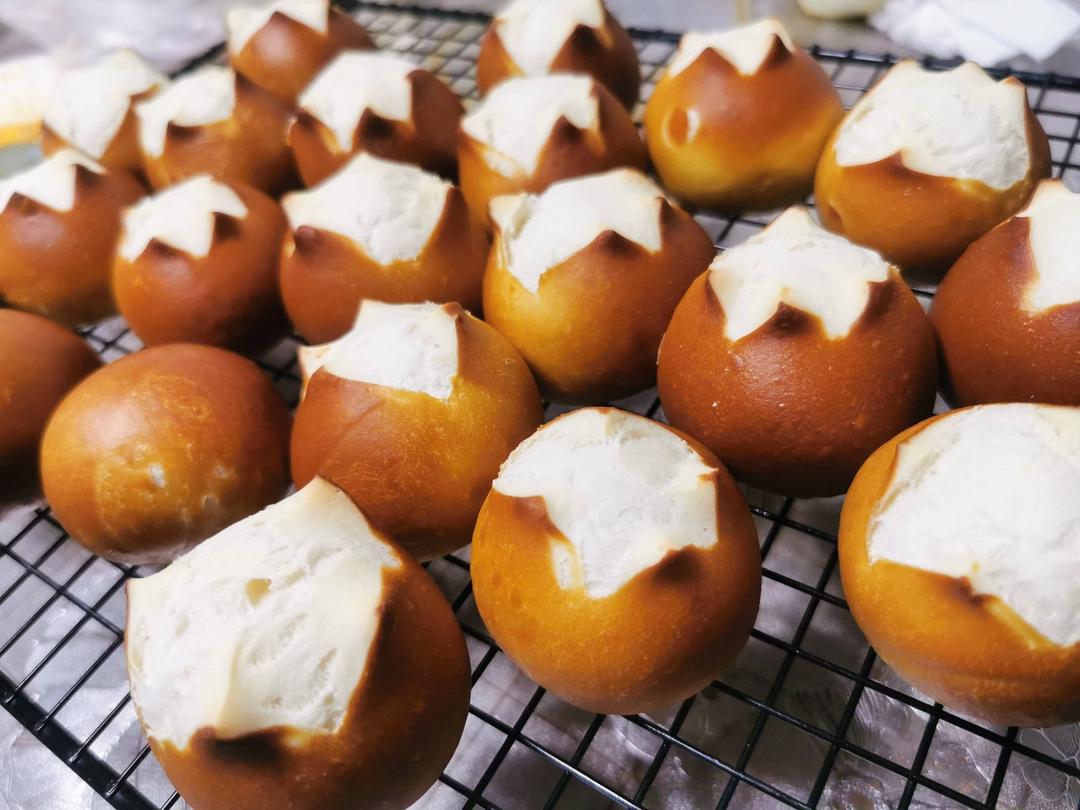 德式碱水面包｜一口碱水球｜超级快手｜免冷冻｜免发酵｜免手套膜