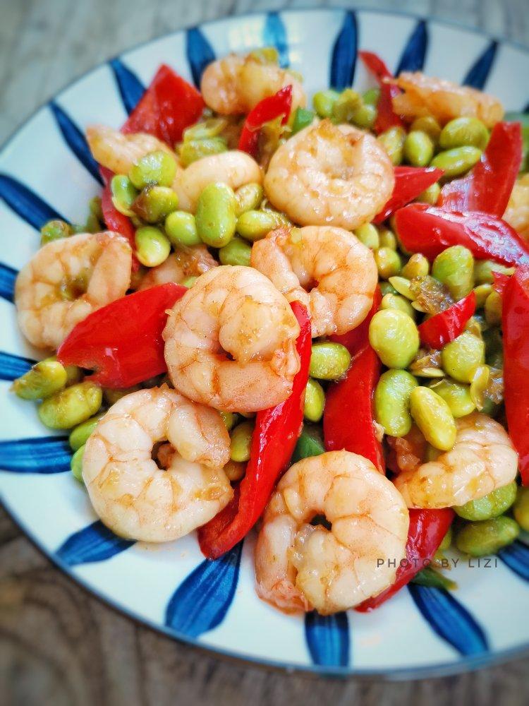 家常菜｜毛豆辣炒虾仁