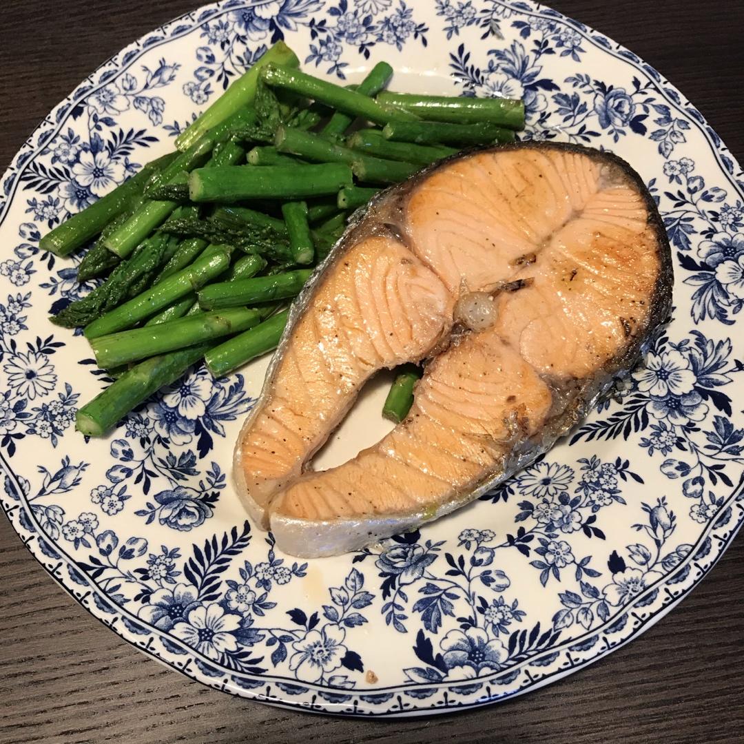 柠檬香煎三文鱼（无油版）