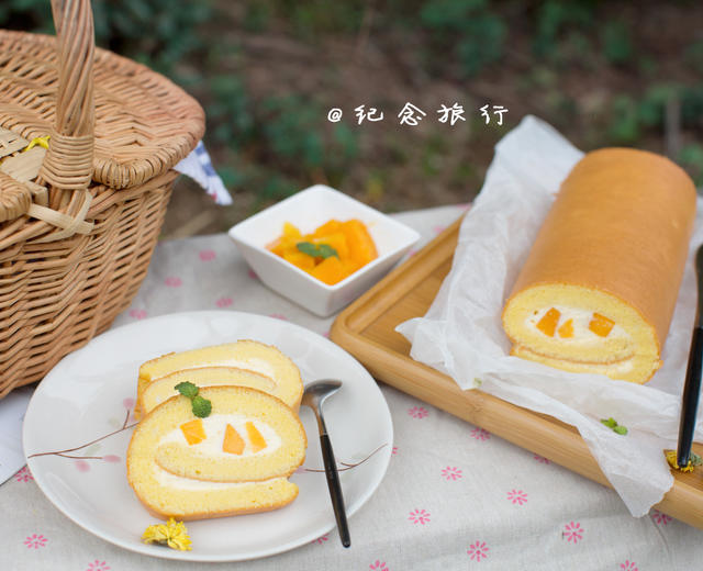 芒果奶油蛋糕卷的做法