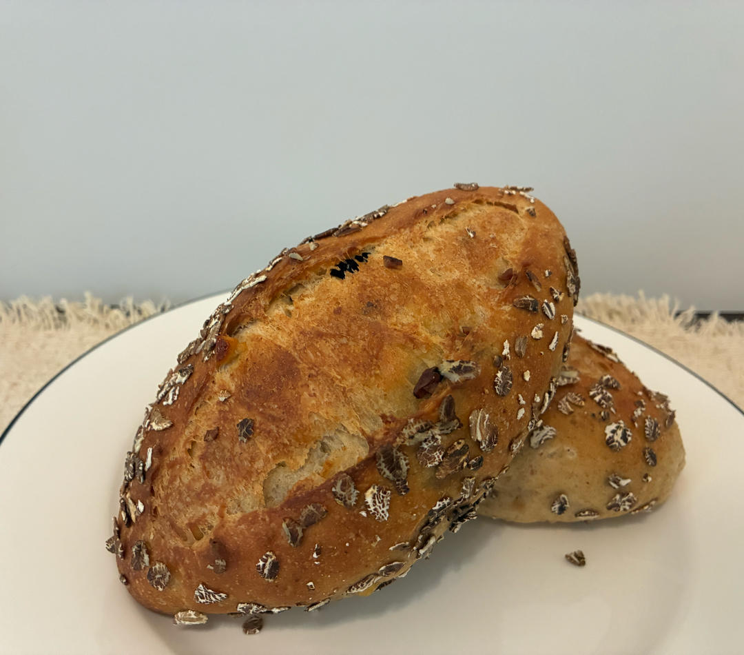 橄榄油木糖醇50%全麦蔓越莓陈皮丁坚果燕麦面包