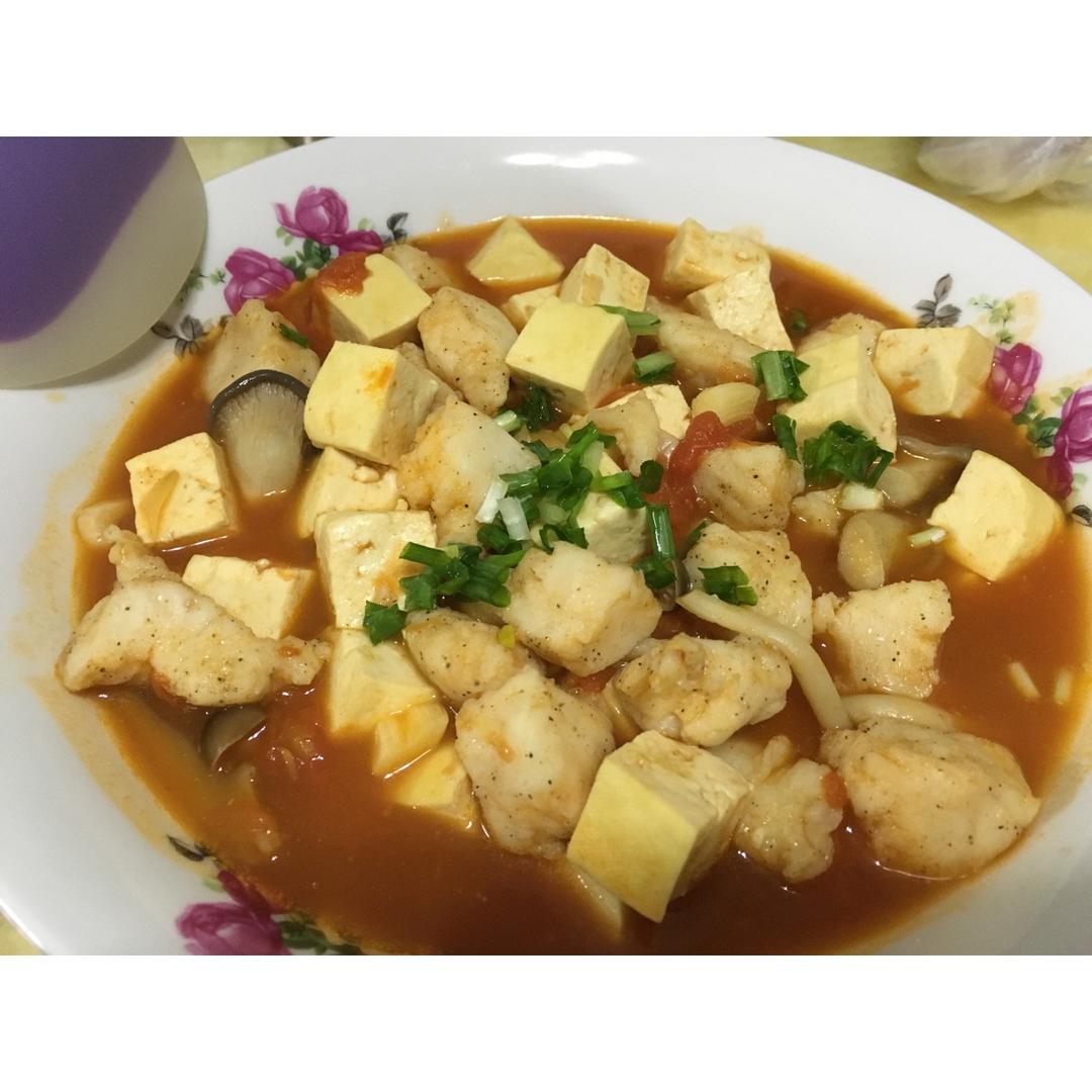 龙利鱼豆腐煲