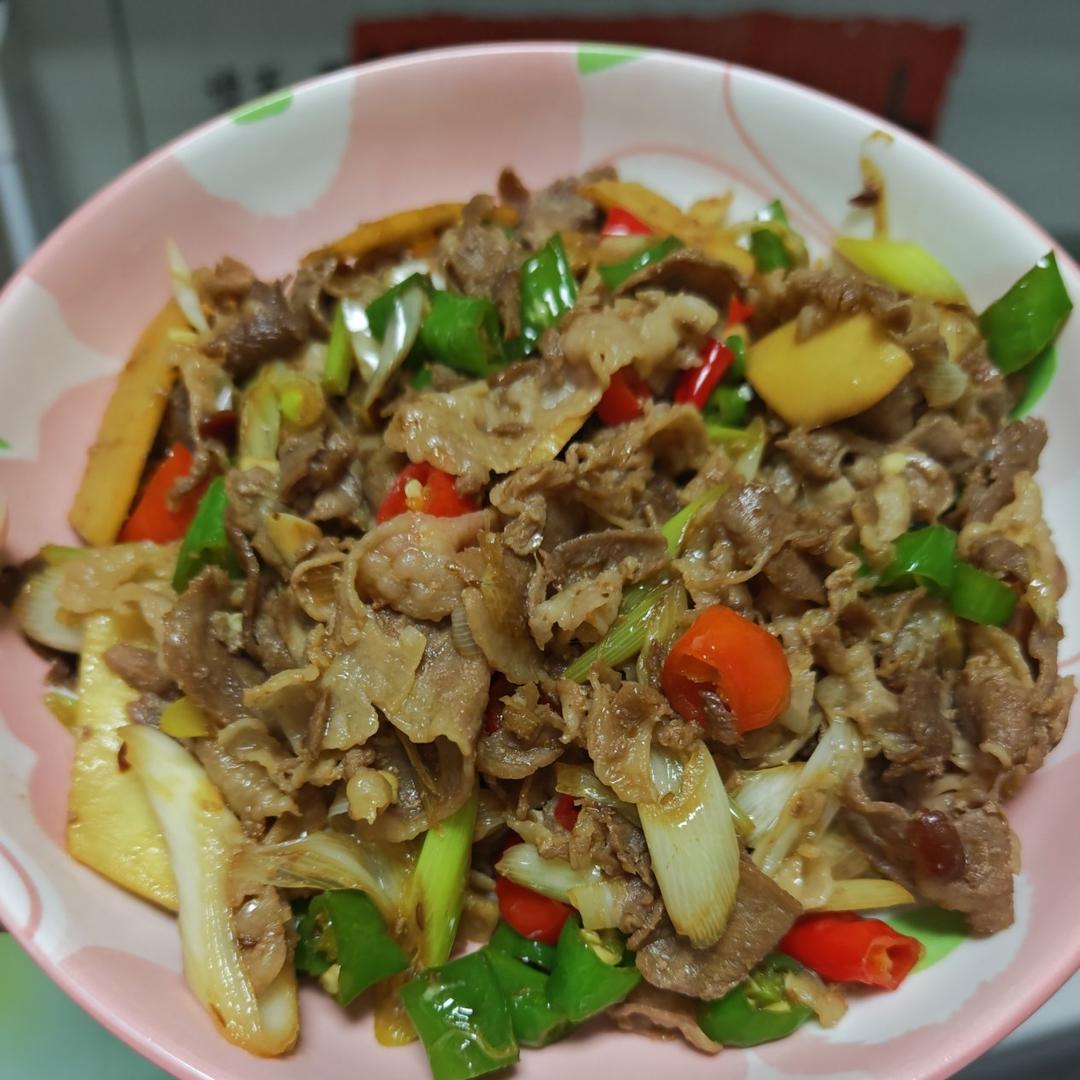 超级下饭的葱爆肥羊卷