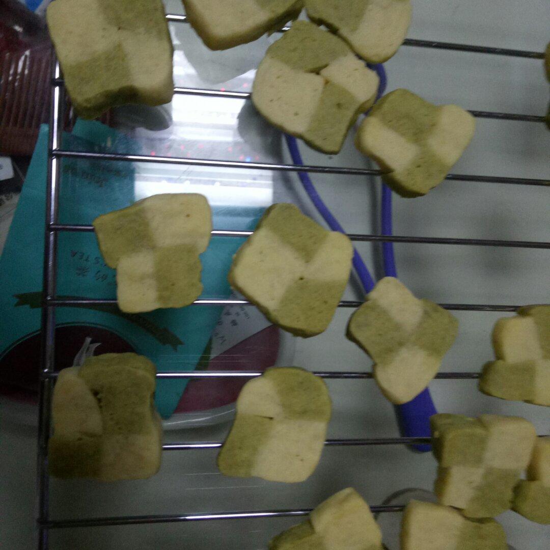香草抹茶饼干（棋盘饼干