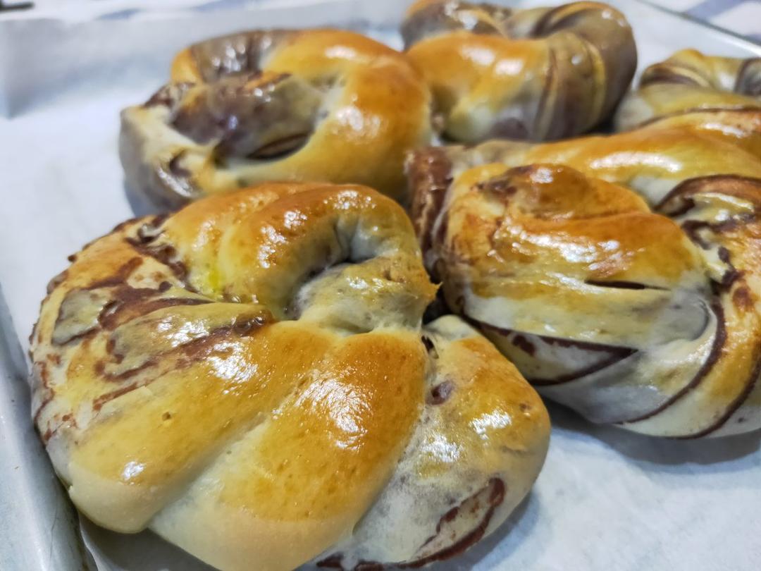 豆沙卷面包