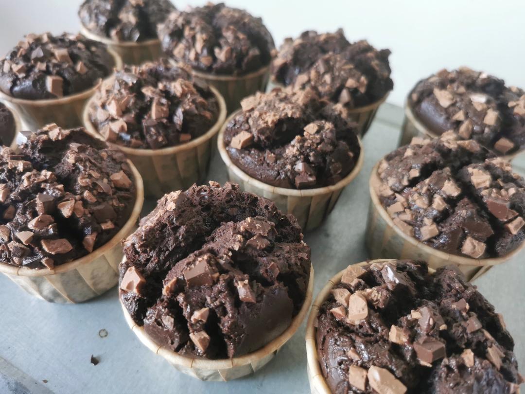 在家做巧克力蘑菇头麦芬蛋糕🍫