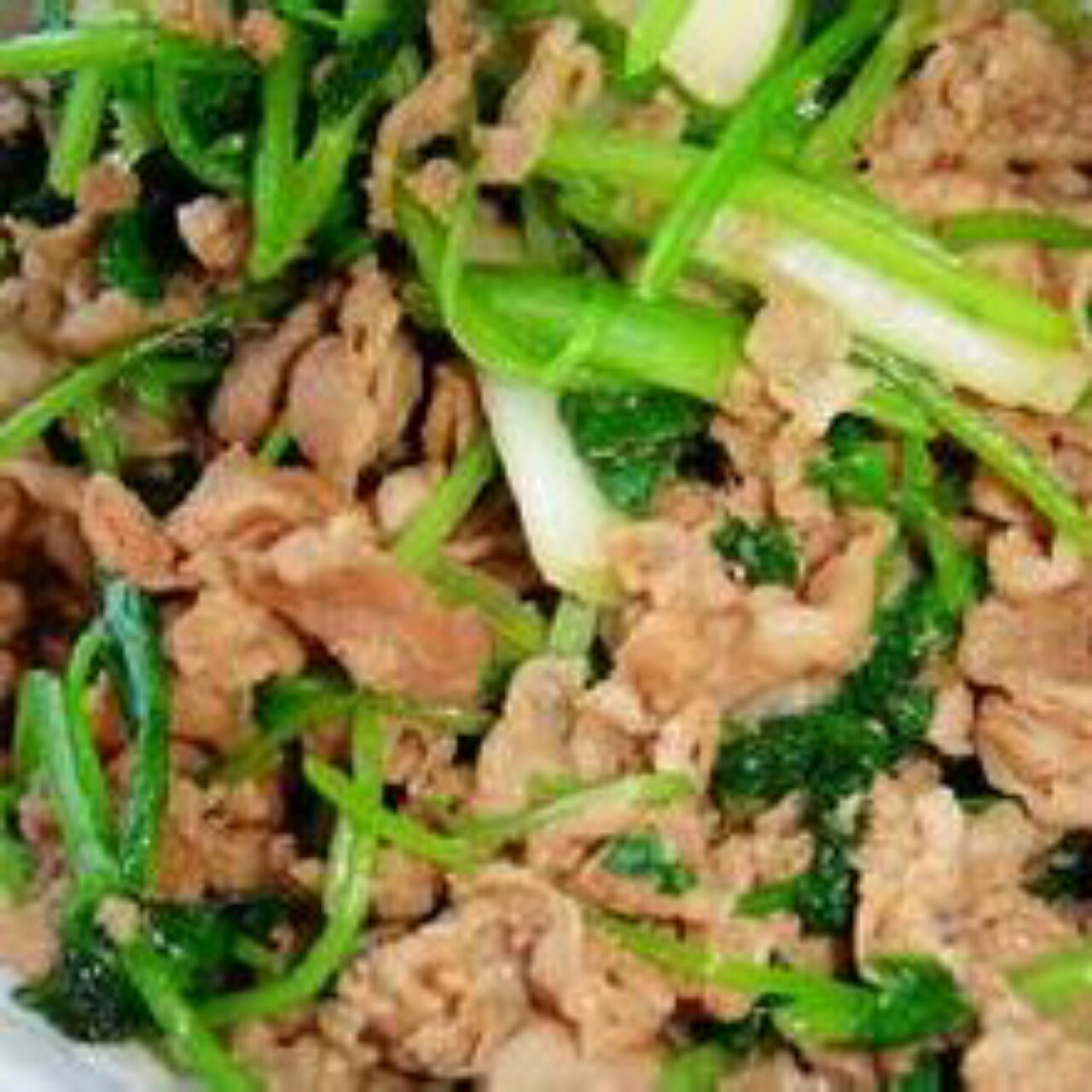 香菜爆炒羊肉片