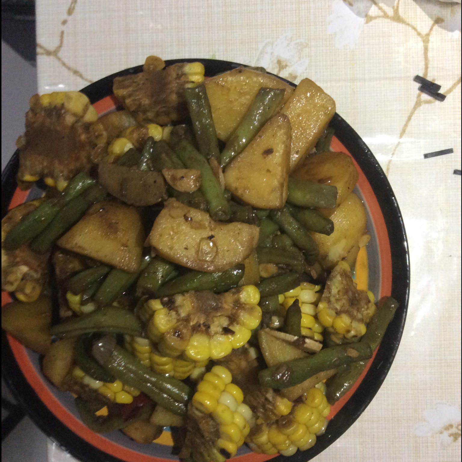 土豆炖豆角