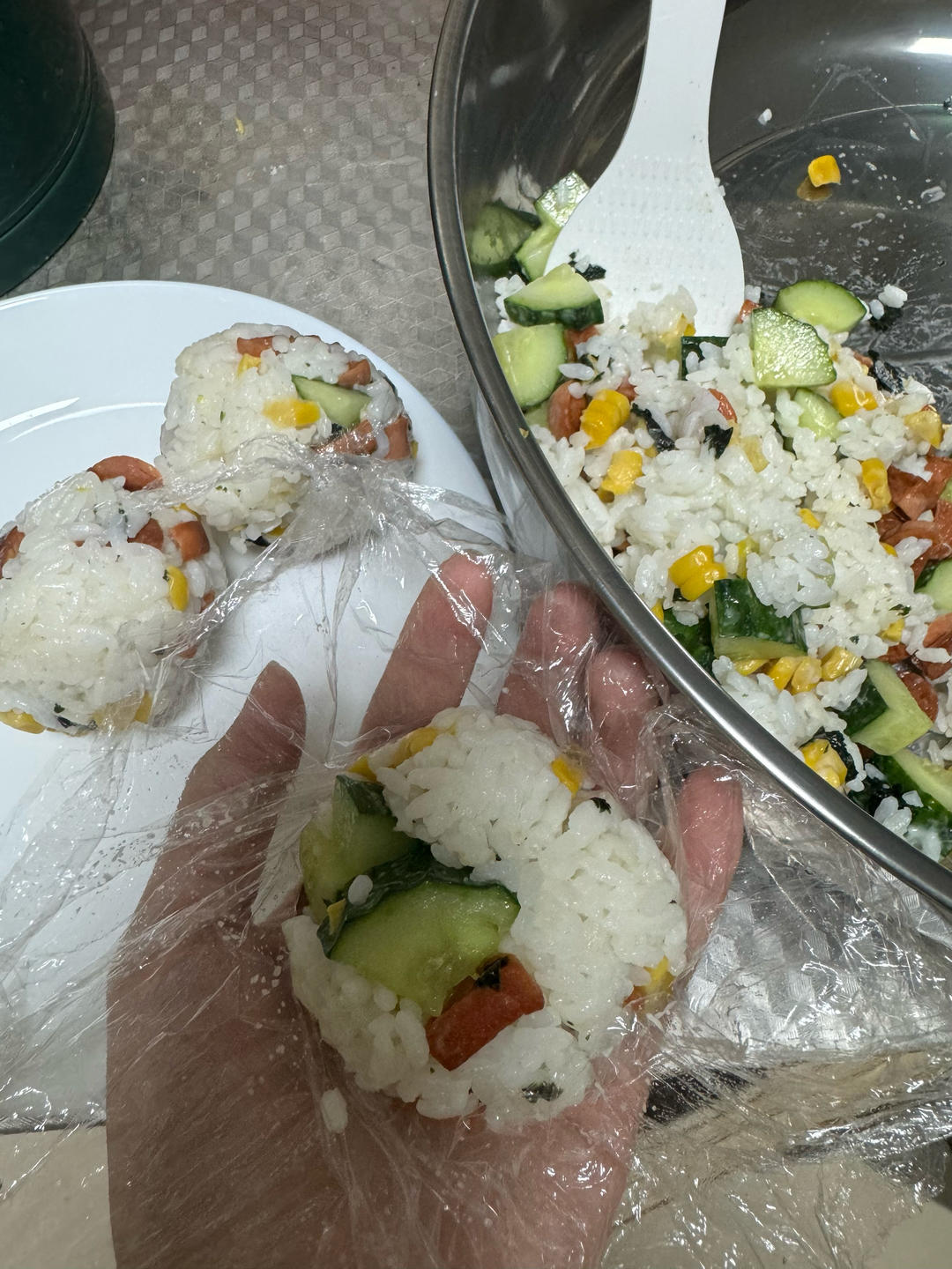 大朋友小朋友都爱吃的海苔饭团