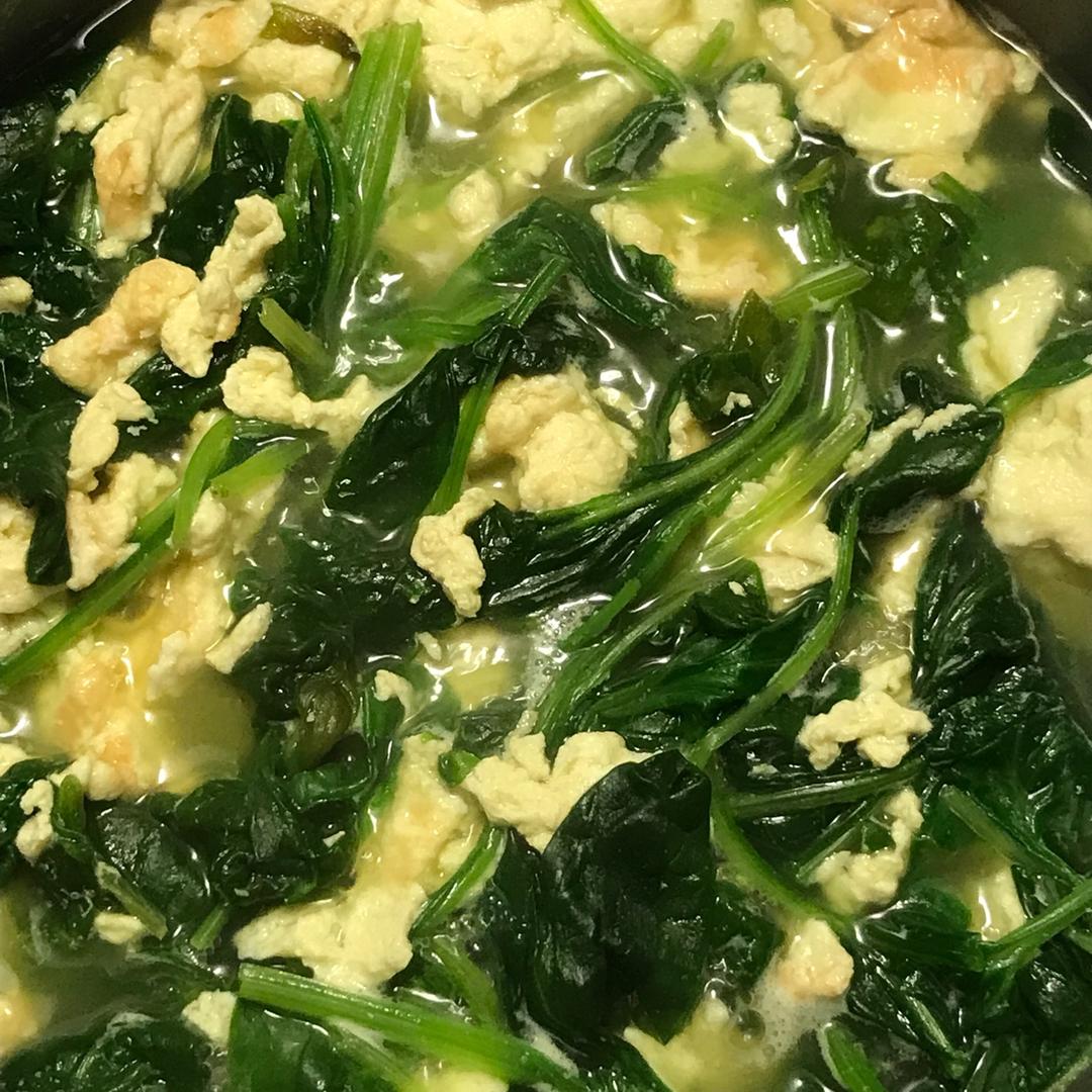 菠菜鸡蛋汤