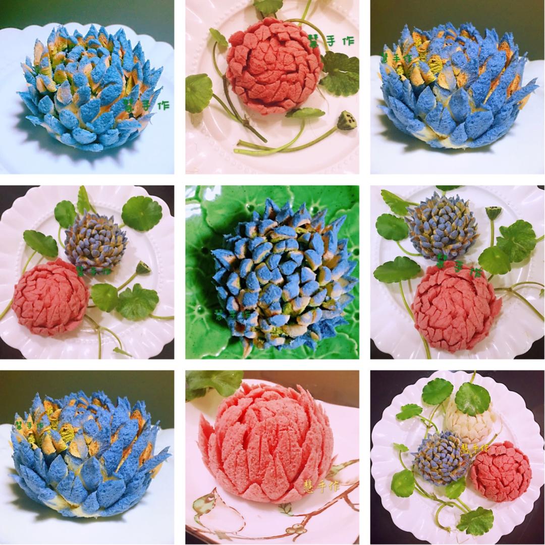 美丽的莲花馒头