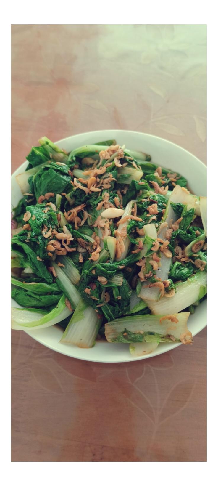 超级好吃的虾皮小白菜