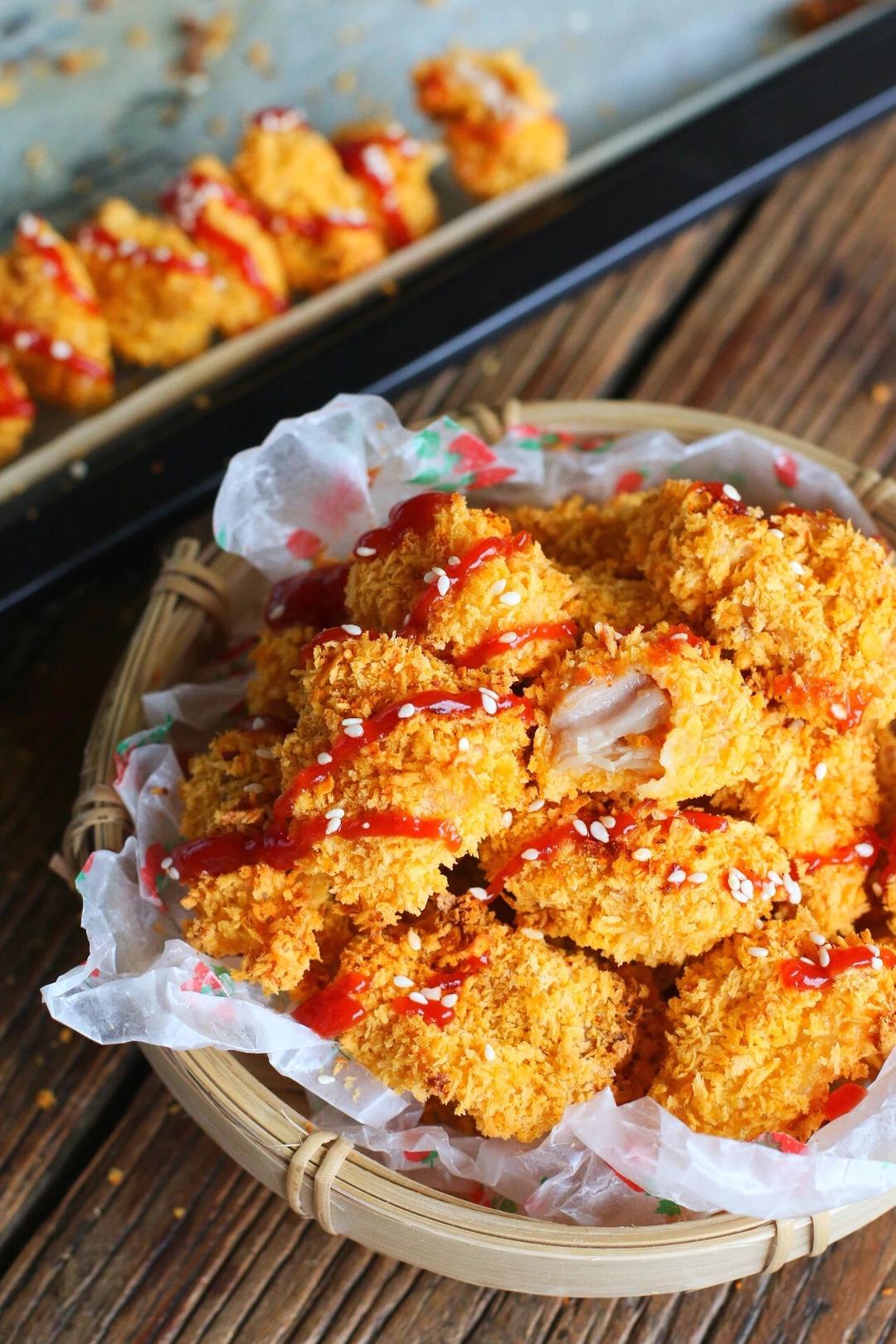 无油酥脆新奥尔良鸡米花