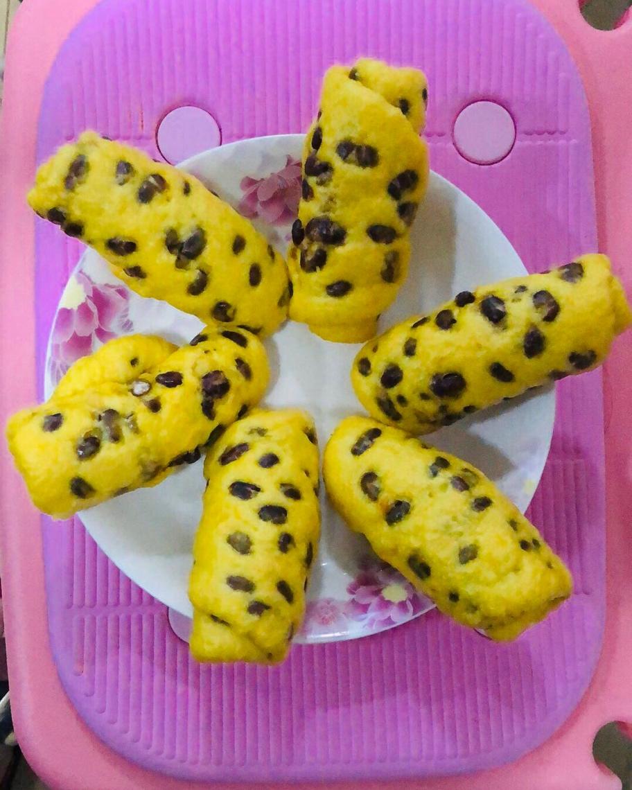 南瓜红豆卷