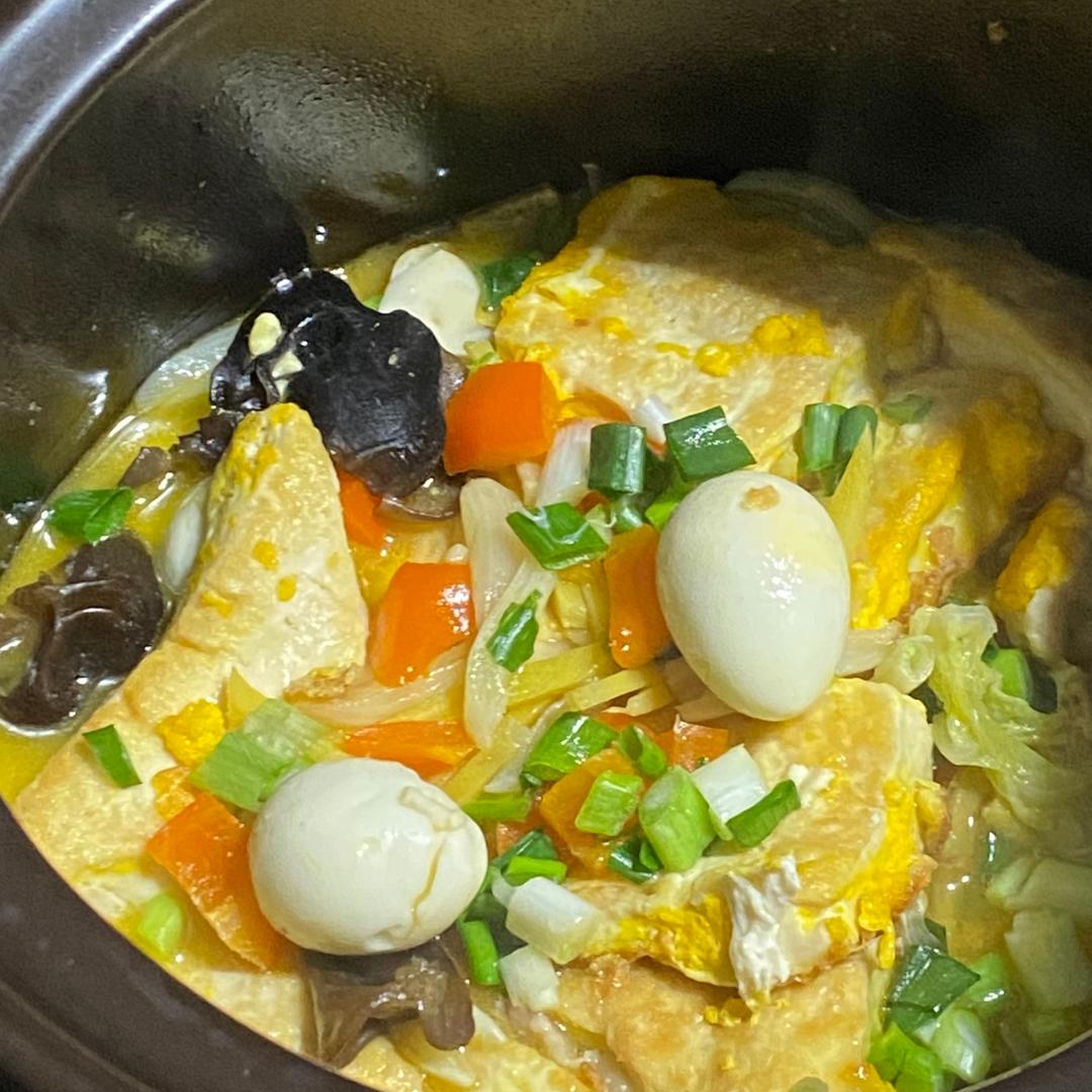 白菜豆腐煲