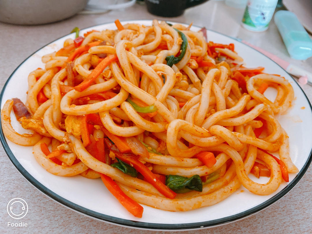 街头风韩式炒乌冬