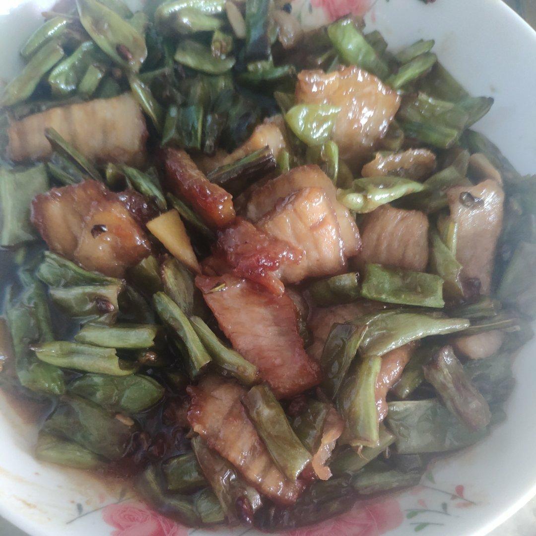 过油肉烧豆角