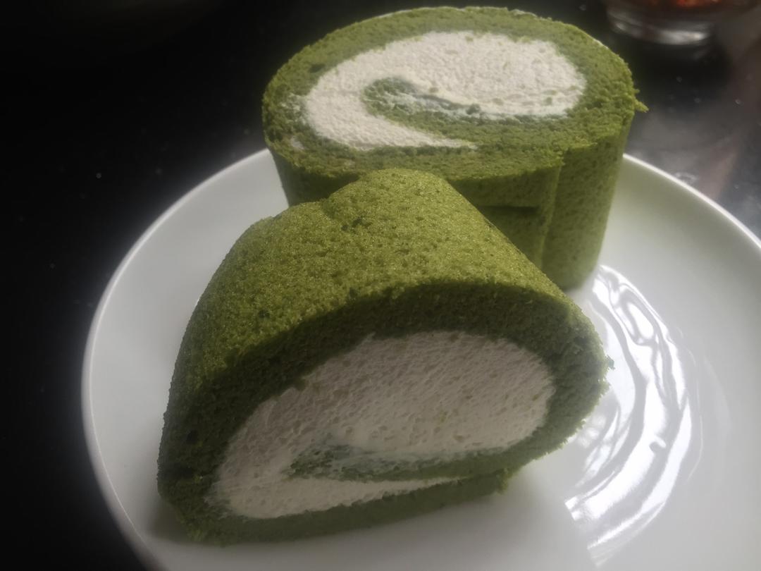 抹茶红豆蛋糕卷