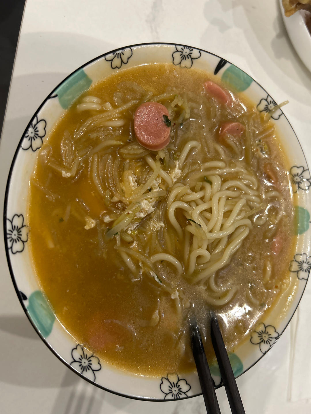 土豆火腿鸡蛋面-一个人的晚餐🍜