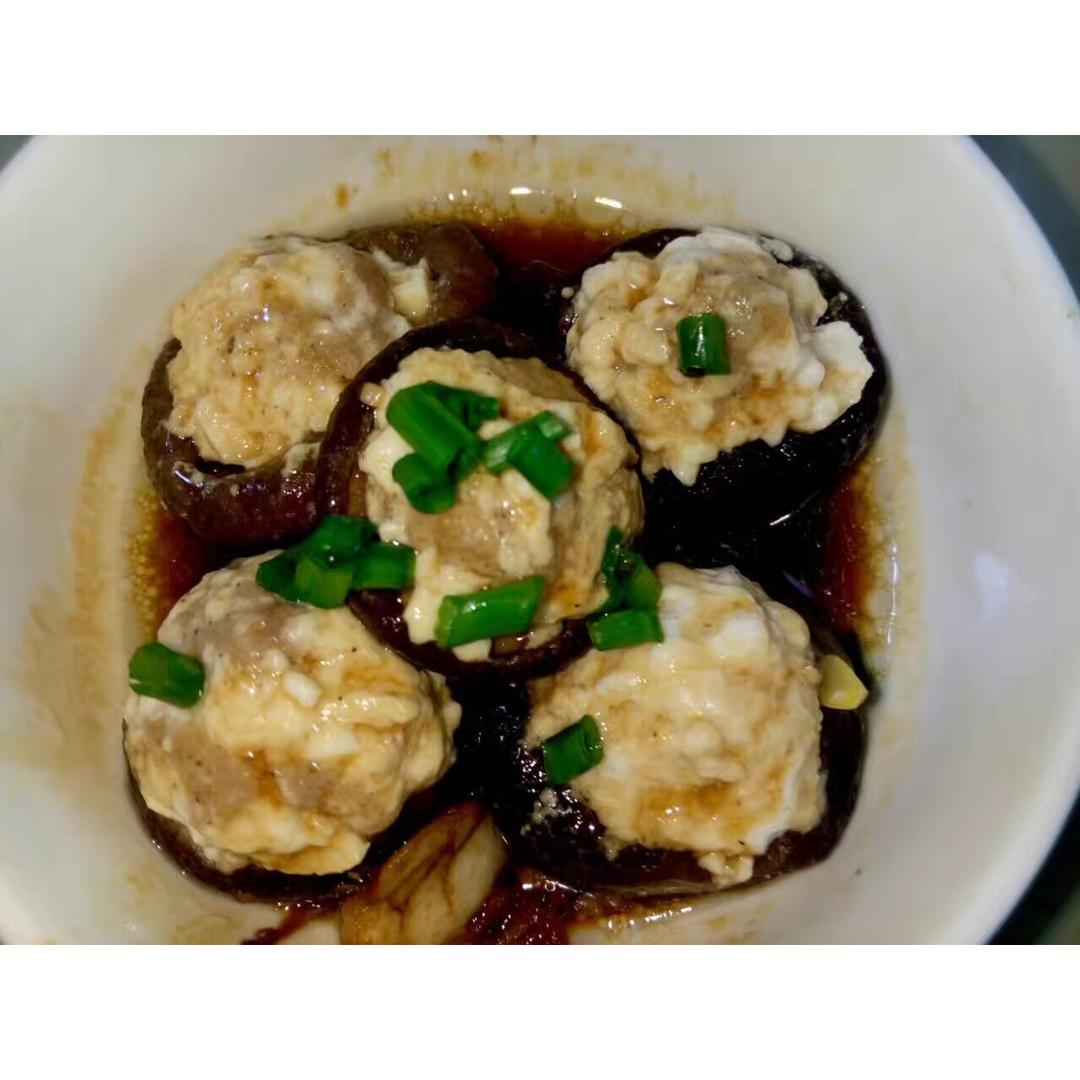 豆腐肉末酿香菇