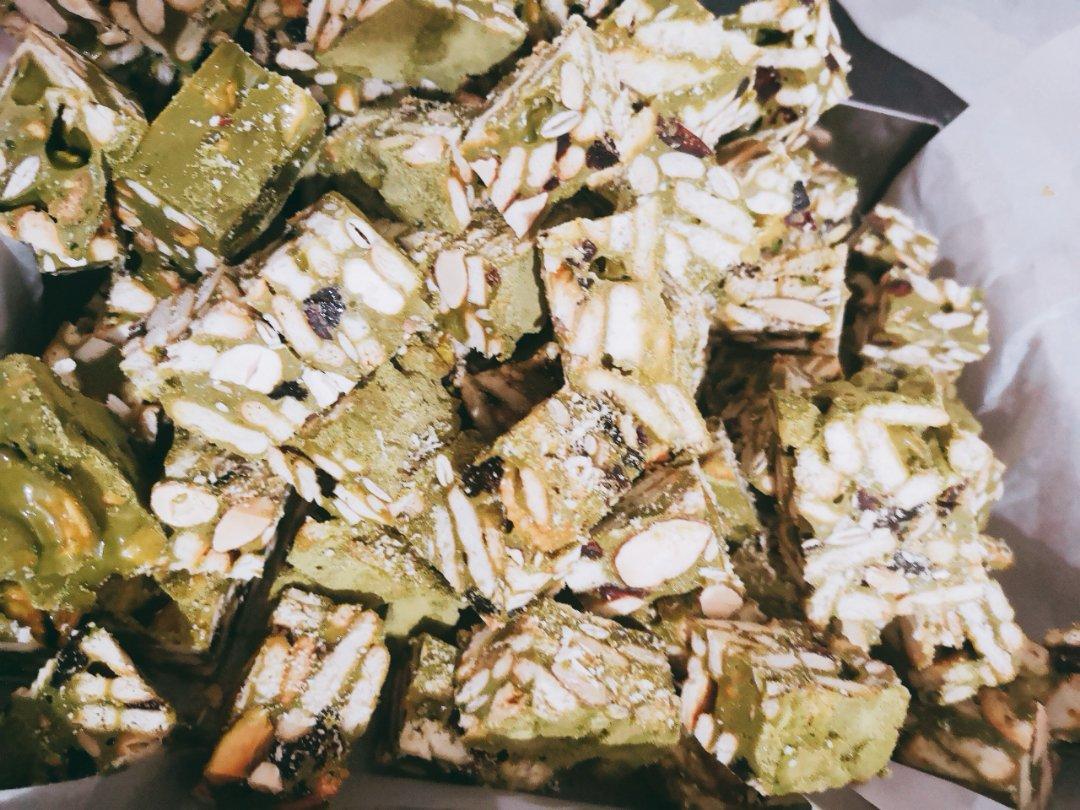 抹茶味雪花酥（原味，巧克力味）