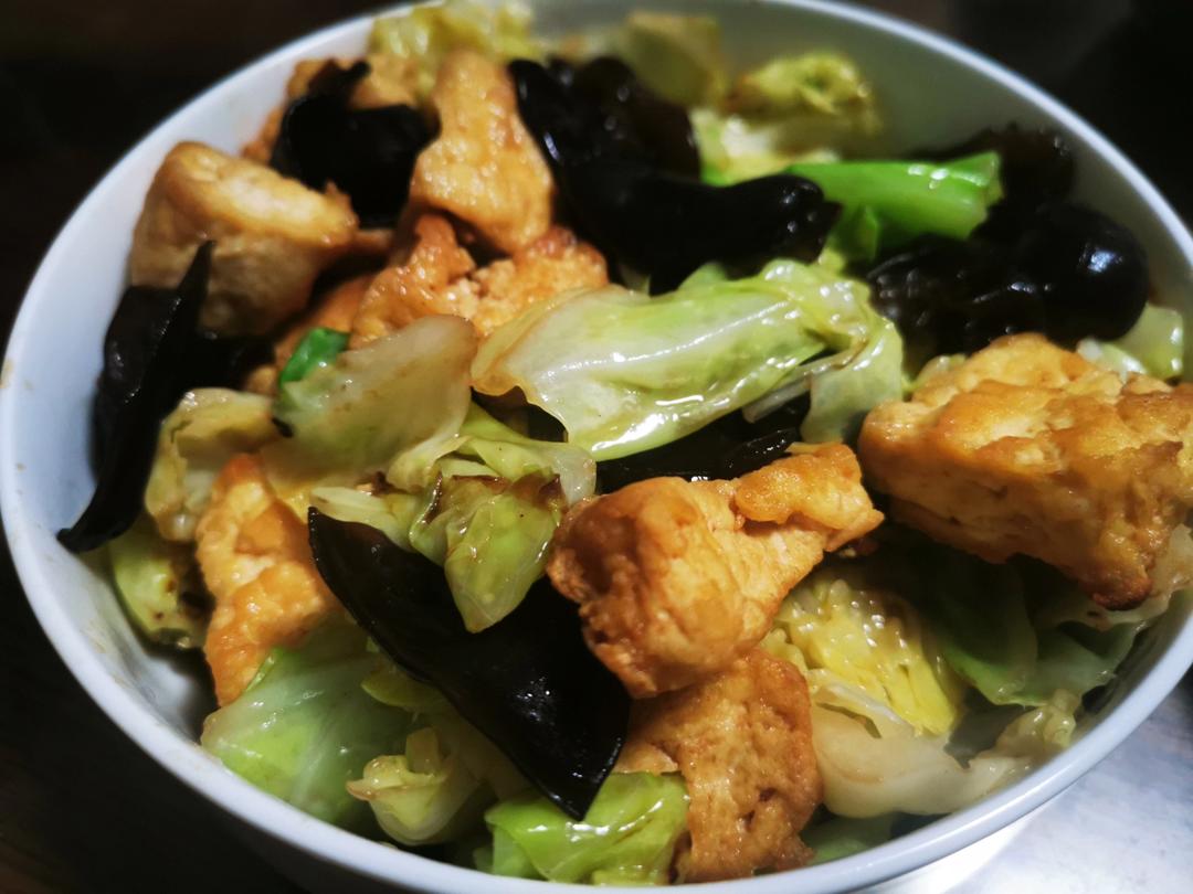 白菜木耳爆豆腐🍲-                   天津市(悦悦家）甜米小厨👧🏻